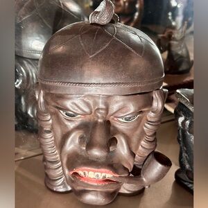 Antique Signed Mid 1800’s  Humidor Terracotta Ferdinand Gerbing FGW